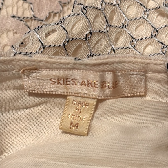 “Skies Are Blue” Cream Lace Sleeveless Dress - Picture 5 of 6